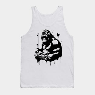 dj gorilla playing the music Tank Top